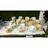 17 pieces of Royal commemorative ware including Victoria golden and diamond jubilees,