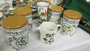 4 Port Meirion storage jars,