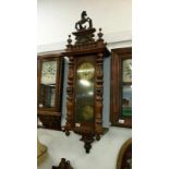 A Victorian mahogany Vienna wall clock