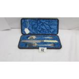 A Victorian cases Christening set comprising knife,