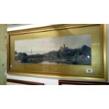A framed & glazed print entitled Lincoln,