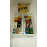 A quantity of unboxed 1950/60's diecast Corgi vehicles