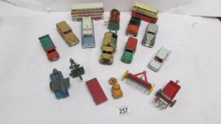 A quantity of unboxed 1950/60's Dinky toys