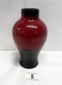 A Royal Doulton flambe' vase,