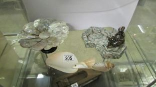 A mother of pearl sweetmeat dish,