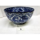 A blue and white 'Abbey' bowl,