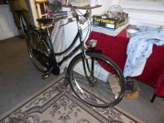 A Raleigh ladies bicycle with Brooks saddle