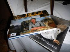 A book, David Shephard " A man and his paintings" & 1 other book