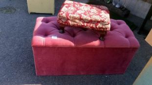 An ottoman & stool