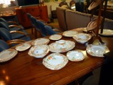A 23 piece Alfred Meakin dinner set including Tureens & meat platters