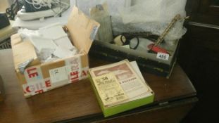 A quantity of miniature railway related items etc.