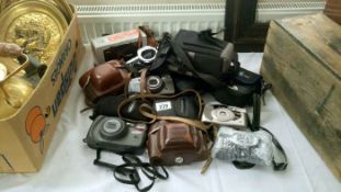 A quantity of cameras including Ilford etc