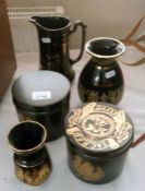 2 Portmeirion lidded jars etc