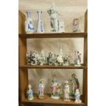A quantity Victorian and other figurines