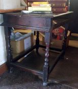A period drawer table (missing drawer)