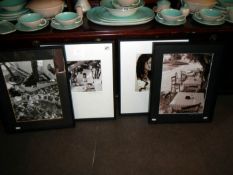 4 framed photographs