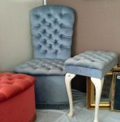 A bedroom chair & matching dressing table chair