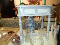A shabby chic side table