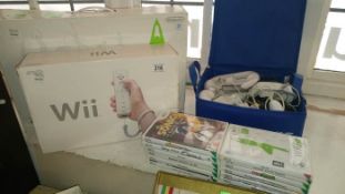 A Nintendo Wii Accessories and Games