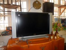 A large Philips flatscreen TV