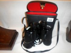 A cased pair of Sony Zenith 10x50 Binoculars