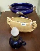 A Sylvac bowl & vase, oil burner etc