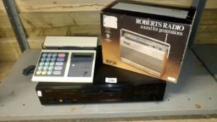A boxed Roberts Radio, A retro 1986 Bang & Olufsen telephone etc