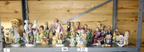 A shelf of figurines