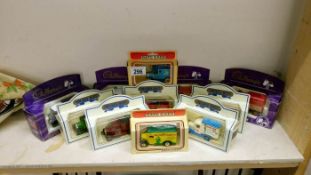 A collection of boxed Diecast cars