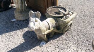 A donkey garden sundial