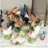 A large quantity of cockeral figurines