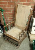 An old rocking chair (needs covers)