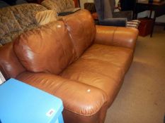 A 2 seater leather sofa