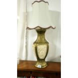 An Oriental style large table lamp