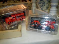 2 Diecast fire engines