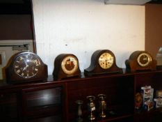 4 mantel clocks