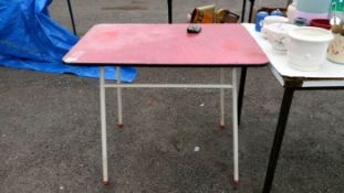 A retro kitchen table