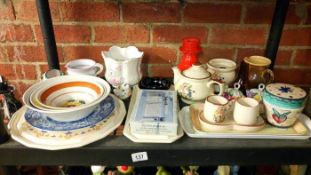 A quantity of pottery & china