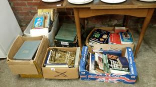 A quantity of antique reference books