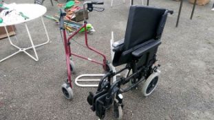 A wheelchair etc