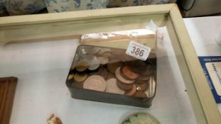 A box of coins including crowns