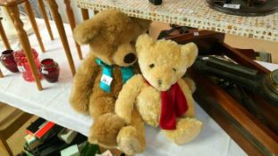 2 soft teddy bears