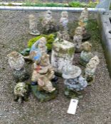 A quantity of garden ornaments