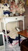 A shabby chic hall table with drawer