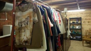 A large collection of ladies coats, jackets etc