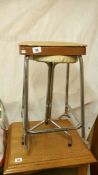 2 retro bar stools