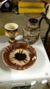 3 pieces of art pottery