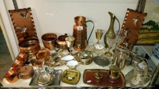 A large quantity of brassware & metalware