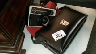 A vintage Kodak camera in case