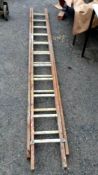 A wooden ladder